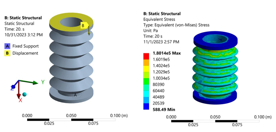 Pneumatic Bellows Tunable Stiffness Actuator