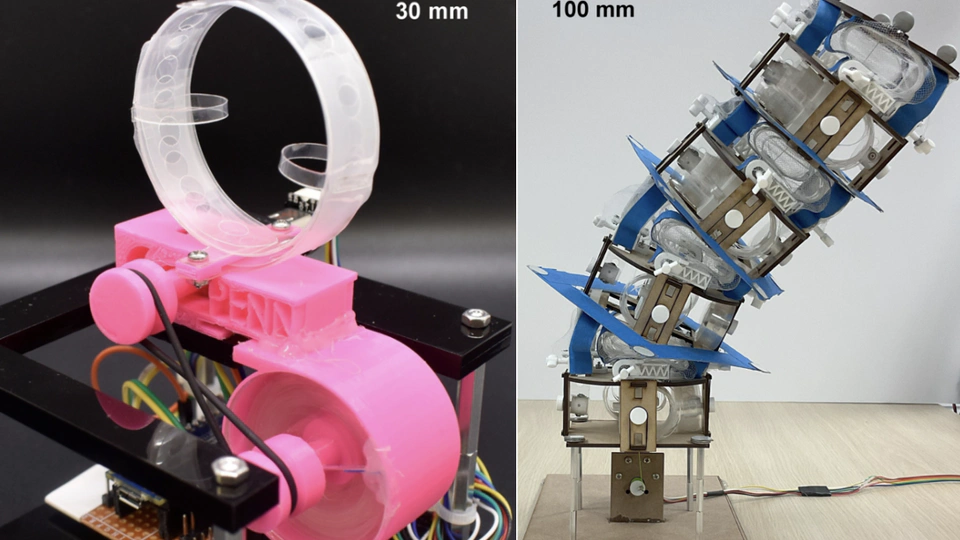 Tunable-Stiffness Coil-Spring manipulator