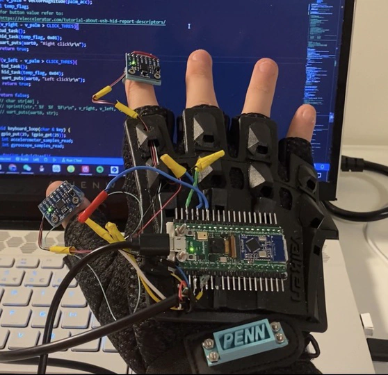 Mouse-Keyboard System Embedded on A Glove