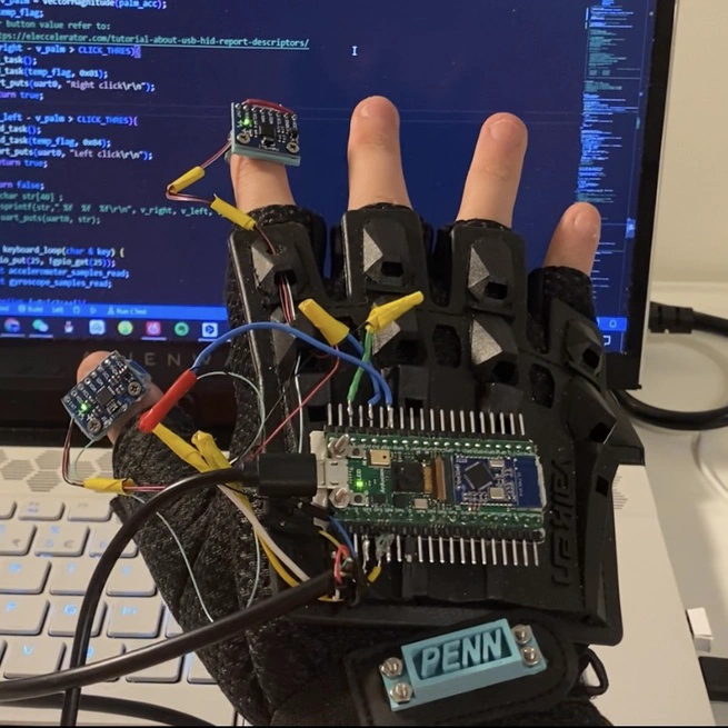 Mouse-Keyboard System Embedded on A Glove