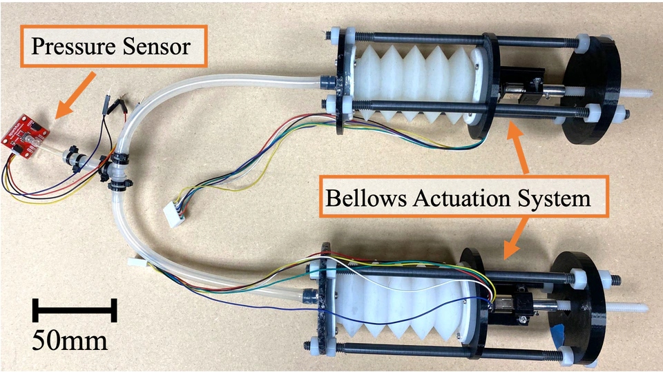 Design and Characterization of a Pneumatic Tunable-Stiffness Bellows Actuator